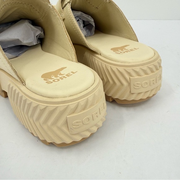 Sorel ONA Ave Leather Loafer in Honey White Sea Salt Size 7.5 - Picture 8 of 8